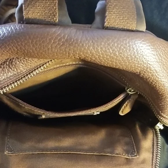 Coach Mini Charlie Brown Leather Backpack with Classic Silhouette